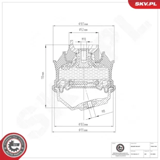 Фото 1 - підвіска двигуна MERCEDES-BENZ Klasa E Klasa S SKV GERMANY 75SKV168 Підвіска двигуна MERCEDES-BENZ Klasa E Klasa S SKV GERMANY 75SKV168 (фото 1)