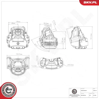 Підвіска двигуна AUDI A4 SKV GERMANY 75SKV171