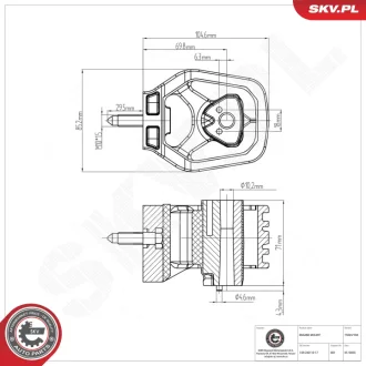 Підвіска двигуна MERCEDES-BENZ Klasa A Klasa B SKV GERMANY 75SKV193