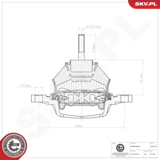 Фото 1 - підвіска двигуна AUDI 100 A6 SKV GERMANY 75SKV196 Підвіска двигуна AUDI 100 A6 SKV GERMANY 75SKV196 (фото 1)