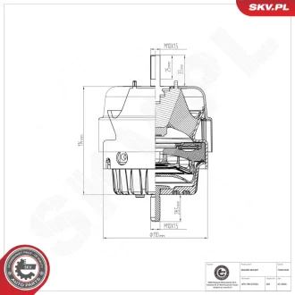 Фото 1 - підвіска двигуна AUDI A6 SKV GERMANY 75SKV220 Підвіска двигуна AUDI A6 SKV GERMANY 75SKV220 (фото 1)