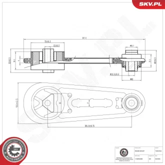 Фото 1 - підвіска двигуна NISSAN Almera II Micra III SKV GERMANY 75SKV234 Підвіска двигуна NISSAN Almera II Micra III SKV GERMANY 75SKV234 (фото 1)