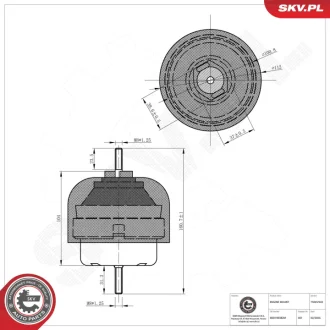 Фото 1 - підвіска двигуна AUDI A4 A6 SKODA Superb I VW Passat SKV GERMANY 75SKV242 Підвіска двигуна AUDI A4 A6 SKODA Superb I VW Passat SKV GERMANY 75SKV242 (фото 1)