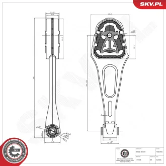 Підвіска двигуна FORD Tourneo Transit SKV GERMANY 75SKV245