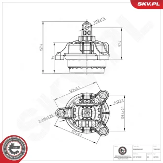 Підвіска двигуна BMW 5 6 7 SKV GERMANY 75SKV250
