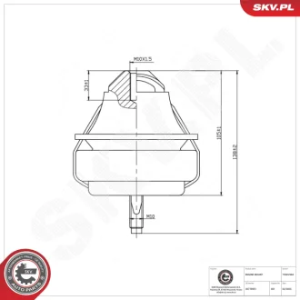 Фото 1 - підвіска двигуна VOLVO S60 I S80 V70 II XC70 SKV GERMANY 75SKV284 Підвіска двигуна VOLVO S60 I S80 V70 II XC70 SKV GERMANY 75SKV284 (фото 1)
