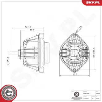 Фото 1 - підвіска двигуна BMW 1 3 X1 Z4 SKV GERMANY 75SKV290 Підвіска двигуна BMW 1 3 X1 Z4 SKV GERMANY 75SKV290 (фото 1)