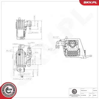 Підвіска двигуна BMW 1 2 X1 X2 MINI Cooper D F55 One D First (F55 F56) SKV GERMANY 75SKV299