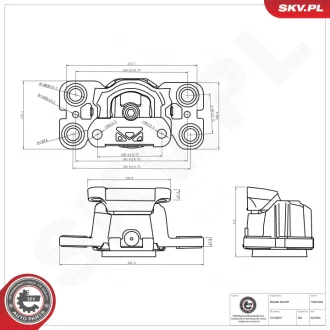Фото 1 - підвіска двигуна VOLVO S60 II S80 II V60 I V70 III XC60 SKV GERMANY 75SKV304 Підвіска двигуна VOLVO S60 II S80 II V60 I V70 III XC60 SKV GERMANY 75SKV304 (фото 1)