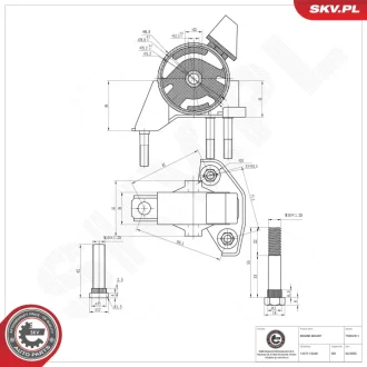 Фото 1 - підвіска двигуна TOYOTA Corolla SKV GERMANY 75SKV311 Підвіска двигуна TOYOTA Corolla SKV GERMANY 75SKV311 (фото 1)