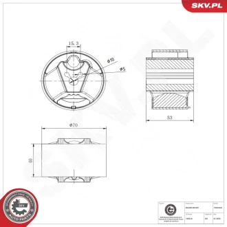 Підвіска двигуна CITROEN Berlingo C4 Picasso I C4 DS4 DS5 PEUGEOT 3008 308CC 308 I 5008 I Partner RCZ SKV GERMANY 75SKV342
