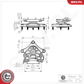 Кріплення коробки передач MERCEDES-BENZ CLS KLASA C KLASA E KLASA GLK KLASA S Marco Pol Sprinter SKV GERMANY 75SKV813