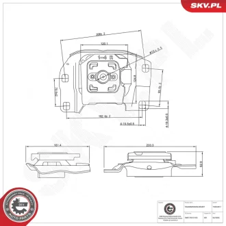 Кріплення коробки передач FORD C-Max II Focus C-Max Focus II Grand C-Max Kuga I II Tourneo Transit SKV GERMANY 75SKV817