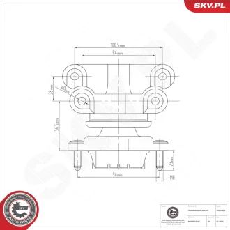 Кріплення коробки передач AUDI A4 SEAT Exeo SKV GERMANY 75SKV824
