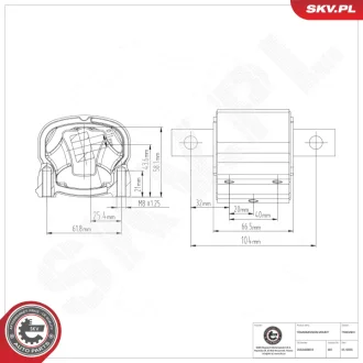 Кріплення коробки MERCEDES-BENZ GLC Klasa C SKV GERMANY 75SKV831