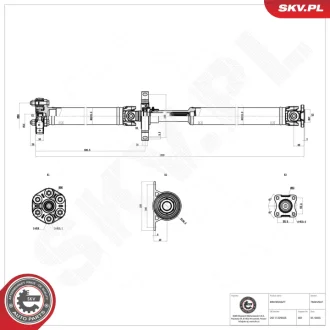 Карданний вал BMW 3 SKV GERMANY 76SKV047