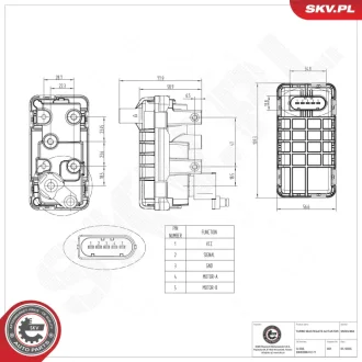 Турбінний клапан CHEVROLET Captiva Epica OPEL Antara A SKV GERMANY 95SKV484
