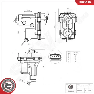 Турбінний клапан BMW 5 7 X5 X6 SKV GERMANY 95SKV520