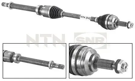 Вал привідний RENAULT CLIO IV, DACIA LOGAN II, SANDERO II (NTN-SNR) SNR NTN DK55052