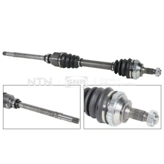 Привідний вал передн Прав 867мм CITROEN BERLINGO, BERLINGO/MINIVAN, BX, XSARA, XSARA PICASSO, XSARA/HATCHBACK, XSARA/KOMBI, ZX DACIA LOGAN MCV PEUGEOT PARTNER 1.1-2.0D 09.82- SNR NTN DK66049