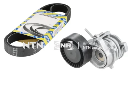 Комплект поліклинового ременя (із натягувачем) BMW 3 (E46), 5 (E39), 5 (E60), 5 (E61), X3 (E83), X5 (E53), Z4 (E85) 2.2-3.0D 01.00-12.10 SNR NTN KA85027