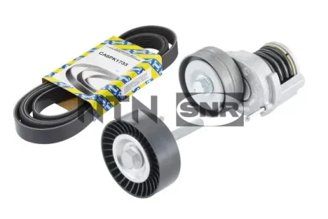 Комплект поликлинових ременів (з роликами) AUDI A1, A3, SEAT ALTEA, ALTEA XL, CORDOBA, IBIZA III, IBIZA IV, IBIZA IV SC, LEON, TOLEDO III, SKODA FABIA II, OCTAVIA II, RAPID 1.4-2.0D 02.02-05.22 SNR NTN KA85716