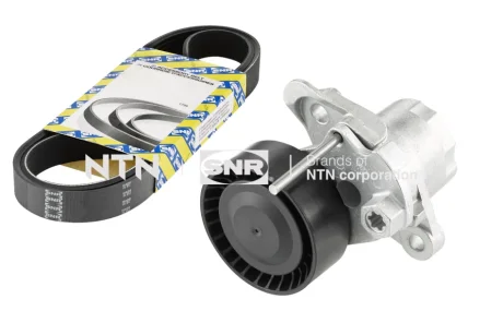 Фото 1 - комплект поліклинового ременя (із натягувачем) VW GOLF SPORTSVAN VII, GOLF VII, LOAD UP!, UP! 1.0-Electric 08.11- SNR NTN KA85741 Комплект поліклинового ременя (із натягувачем) VW GOLF SPORTSVAN VII, GOLF VII, LOAD UP!, UP! 1.0-Electric 08.11- SNR NTN KA85741 (фото 1)