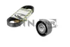 Комплект поликлинових ременів (з роликами) CITROEN C2, C2 ENTERPRISE, C3 I, C3 PLURIEL PEUGEOT 1007, 307 1.1-1.6 08.00- SNR NTN KA85943 (фото 1)