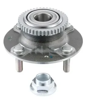 Комплект підшипника колеса задн Лів/Прав (із маточиною) (28x55x64,5) HYUNDAI ACCENT, ACCENT I, COUPE I, LANTRA II, TIBURON 1.3-2.0 10.94-04.02 SNR NTN R18448