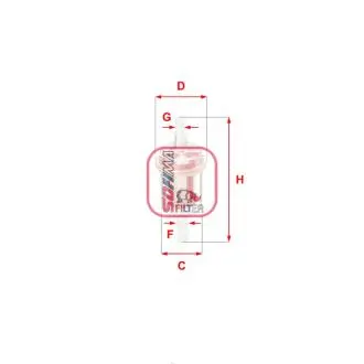 Фільтр палива SOFIMA S1027B
