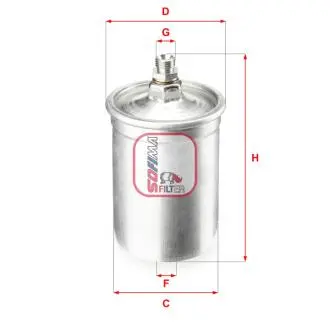 Фильтр топливный MB W124/C-class (W202) 85-00 (M111/M102/M104) SOFIMA S 1505 B