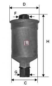 Фильтр топливный Chery Amulet SOFIMA S1659B (фото 1)