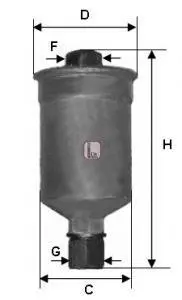Фільтр паливний Chery Amulet SOFIMA S1659B