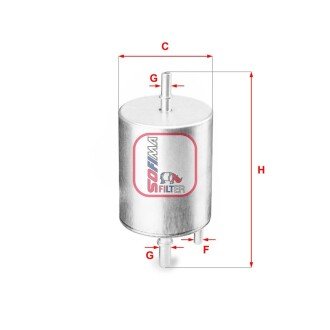 Фільтр паливний Audi R8 4.2/5.2 FSI 09-15 (OE line) SOFIMA S 1919 B