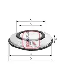 Фильтр воздушный Nissan Primera 1.6 90-02/ Sunny 1.4 89-00 SOFIMA S 2720 A