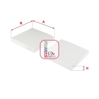 Фільтр салону BMW X3 (F25) 10-/X4 (F26) 14-18 (к-кт 2 шт) SOFIMA S 3251 C