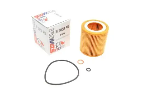 Фильтр масляный BMW (E90/F30)/5 (E60/F10) 05-16 (N52/N53/N20/N55) SOFIMA S 5058 PE