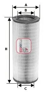 Фильтр воздушный SOFIMA S5410A