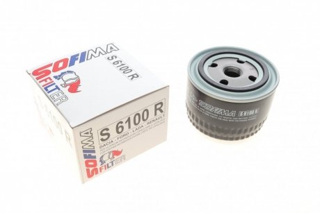 Фильтр масляный Lada/Ford Sierra/Scorpio 2.0/2.8/2.9 87-98 (низкий)) SOFIMA S 6100 R (фото 1)
