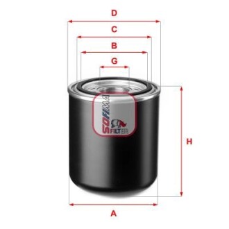 Фильтр осушителя воздуха BOVA/DAF/TATRA/VAN HOOL Futura/LF45/Phoenix/CL "98>> SOFIMA S7F14A
