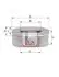 Фільтр повітряний MITSUBISHI "2,5 "82-89 SOFIMA S9981A (фото 1)