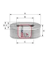 Фільтр повітряний MITSUBISHI "2,5 "82-89 SOFIMA S9981A