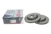Диск тормозной (передний) Opel Astra F/Kadett E/Vectra A/B 89-/Daewoo Lanos 97- (256x24) Solgy 208062 (фото 4)
