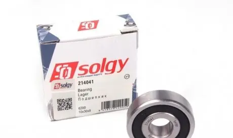Подшипник (10x30x9) (6200.LLB) Solgy 214041