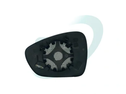 Скло дзеркала зовнішнього Лів (опукле, обігрів, синій) CITROEN C5 III 02.08-06.17 SPJ L0689