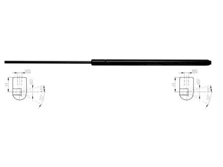 Газова пружина кришки багажника STARLINE 1028800
