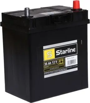 Аккумулятор (Asia), R+ 35Ah, En300 (187 x 127 x 227) правый +,B00 производство ЧЕХИЯ STARLINE BASL35JP