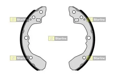 Тормозные колодки барабанные STARLINE BC 01054