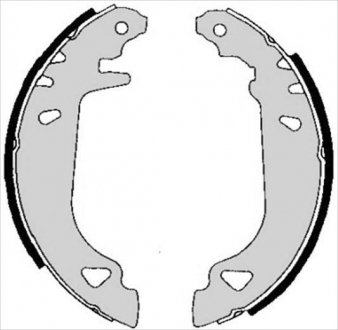 Тормозные колодки барабанные STARLINE BC 04780