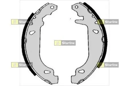 Тормозные колодки барабанные STARLINE BC 04880